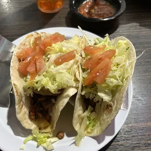 Tacos - one Al Pastor &amp; one Carnitas