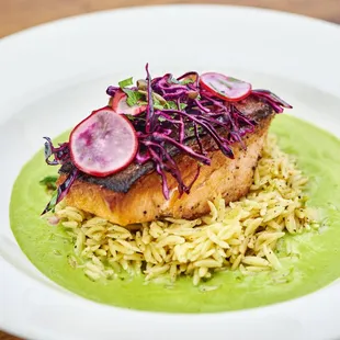 Smoked Salmon
orzo, radish, poblano cream