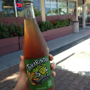 Tamarid (orange-y) mexican soda