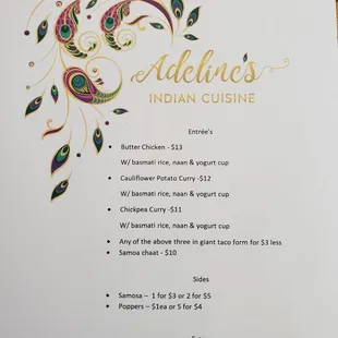 This Weeks Menu