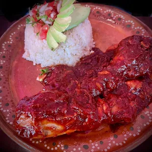 Chicken legs in a spicy sauce. So tender.