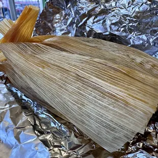 tamales wrapped in foil