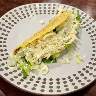 Classic Taco is always a must at a new Mexican restaurant. It passed the test