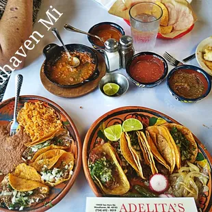 Taco Tuesday a buck off Tacos  2 each Birria Campacano n Carnitas OMG