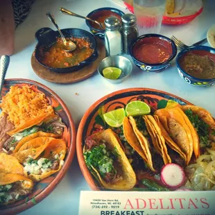 Taco Tuesday a buck off Tacos  2 each Birria Campacano n Carnitas OMG