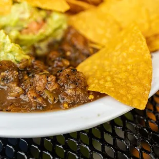 Chips, Salsa &amp; Guacamole ($5)
