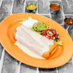 a plate of fish and chips