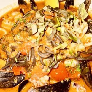 Seafood pasta