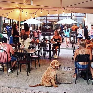 Outside dining