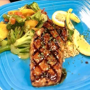 Bourbon Glazed Salmon