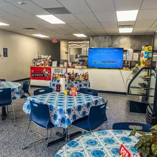 Looking towards the counter near the front