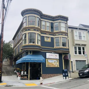 the corner of the street