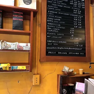 menu board