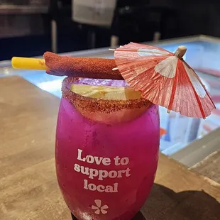 Dragon fruit lemonade