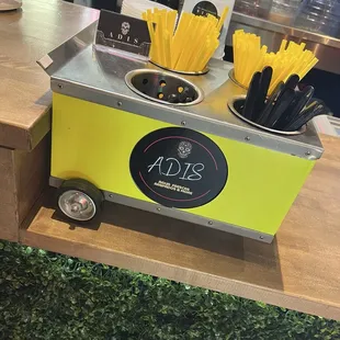 The cutest utensil cart