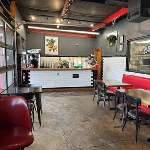 the interior of a restaurant