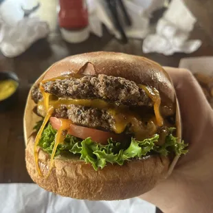 Double cheeseburger