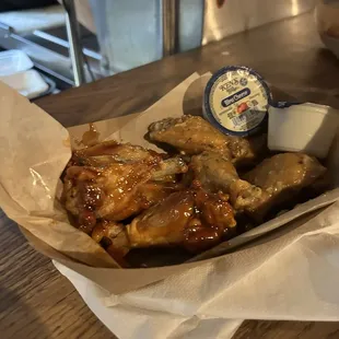 Fresh crisp wings