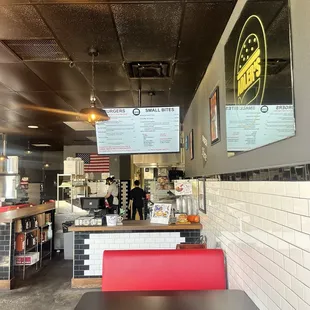 Front counter/Menu area