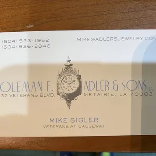 Mike Sigler is very professional and extremely helpful.