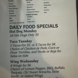 Specials