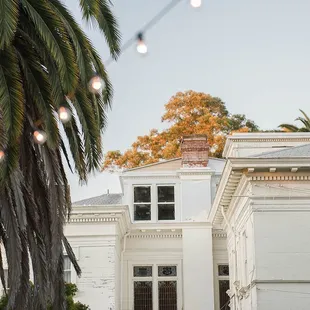 We hung up some lights the day before and it really helped set some beautiful lighting after sunset.