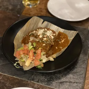 Sweet potato tamale
