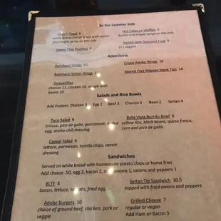 Brunch Menu