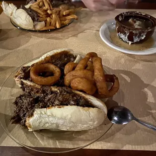 a plate of food on a table