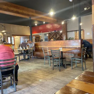 a woman sitting at a table