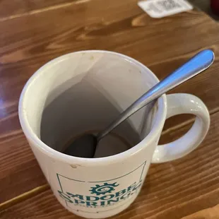 The empty hot chocolate