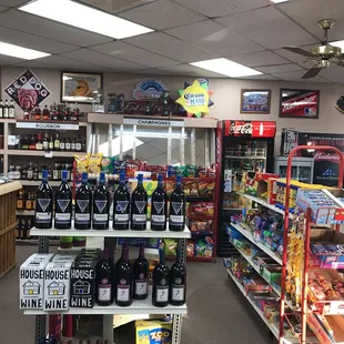 the inside of a store