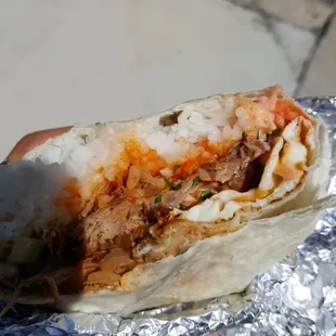 Pork adoburrito.