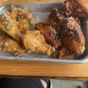 Green &amp; Red Chile Wings