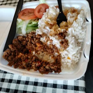 Picadillo and Rice