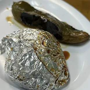 Free grilled onions and jalapeño