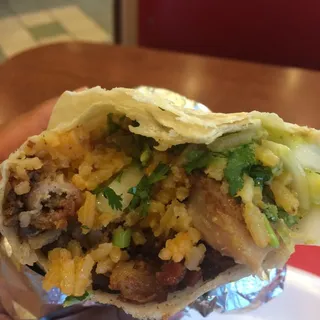 Pollo Adobado Burrito