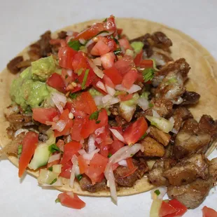 Carnitas Taco ( Carnitas meat Guacamole &amp; Pico De Gallo)