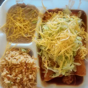 Chicken enchiladas