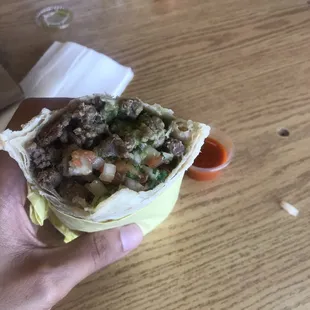 Asada burrito