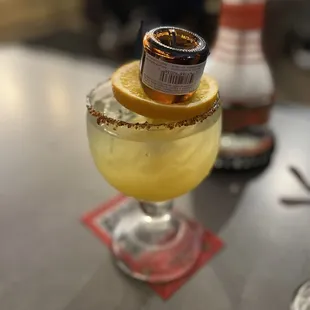 Cadillac Margarita that taste like pineapple juice and lemonade only