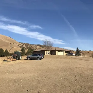 Sandy, the owner of the farm lives right on the property.