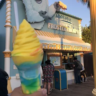 The lemon and raspberry parfait! Sweet and tart