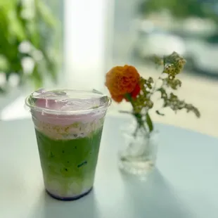 Sakura Matcha Latte