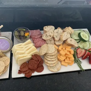 Fresh cheeses, meats, honey, fruits and veggies!