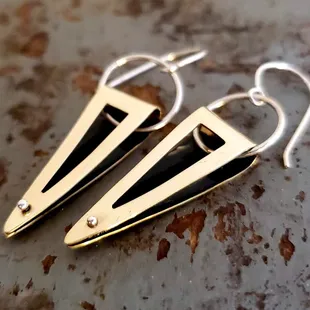 Industrial Fold earrings