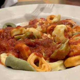 Tri - colored Cheese Tortellini