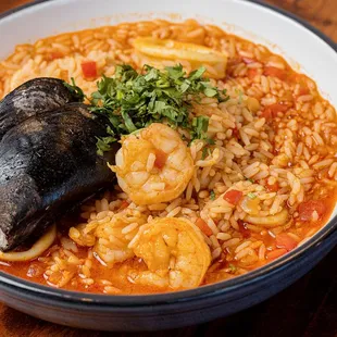 Arroz Caldoso De Mariscos Al Chipotle