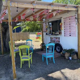 Cute walk up order/pick up area