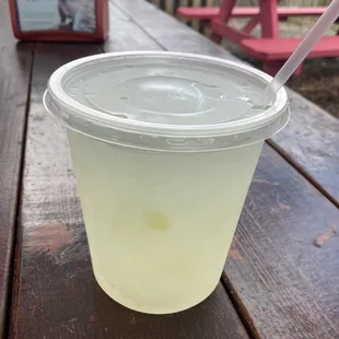 Lime drink, refreshing on a hot day.